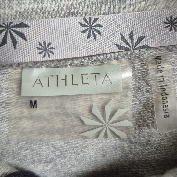 Athleta Womens Gray Asymmetric Full-Zip Snap Collar Jacket w/ Zip Vents - Size M - Picture 11 of 13